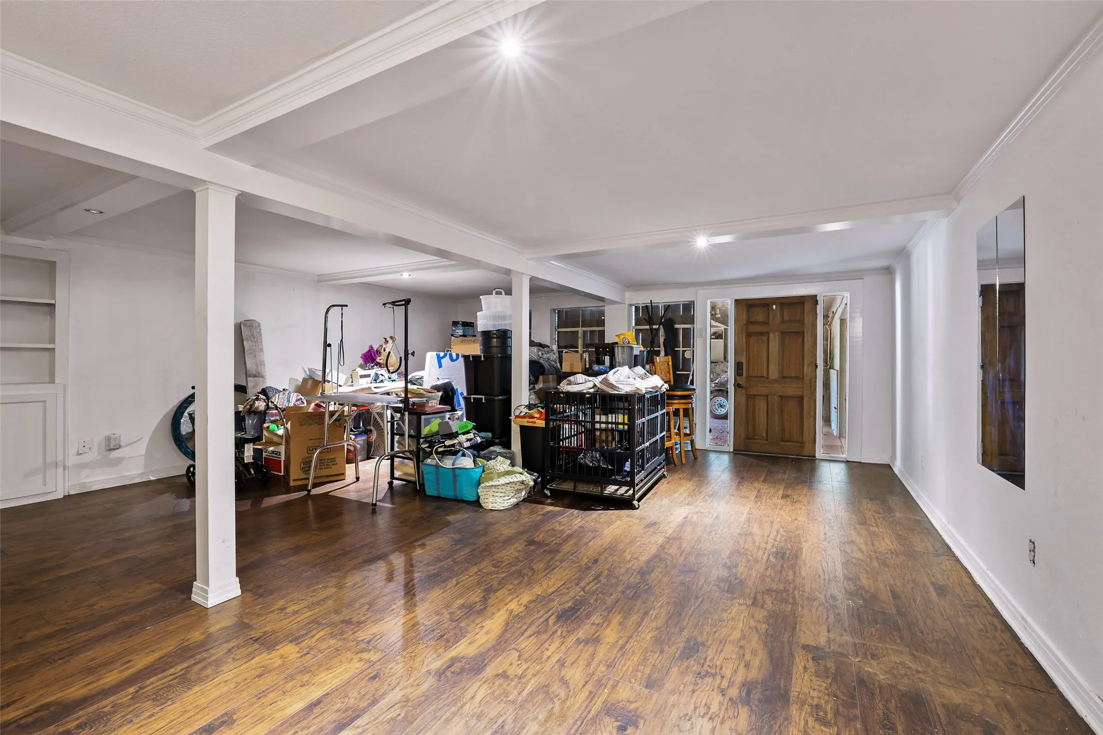 Living area in basement