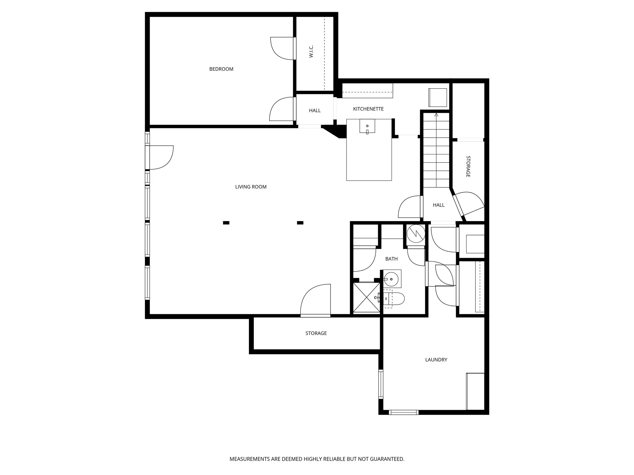 Basement level floor plan
