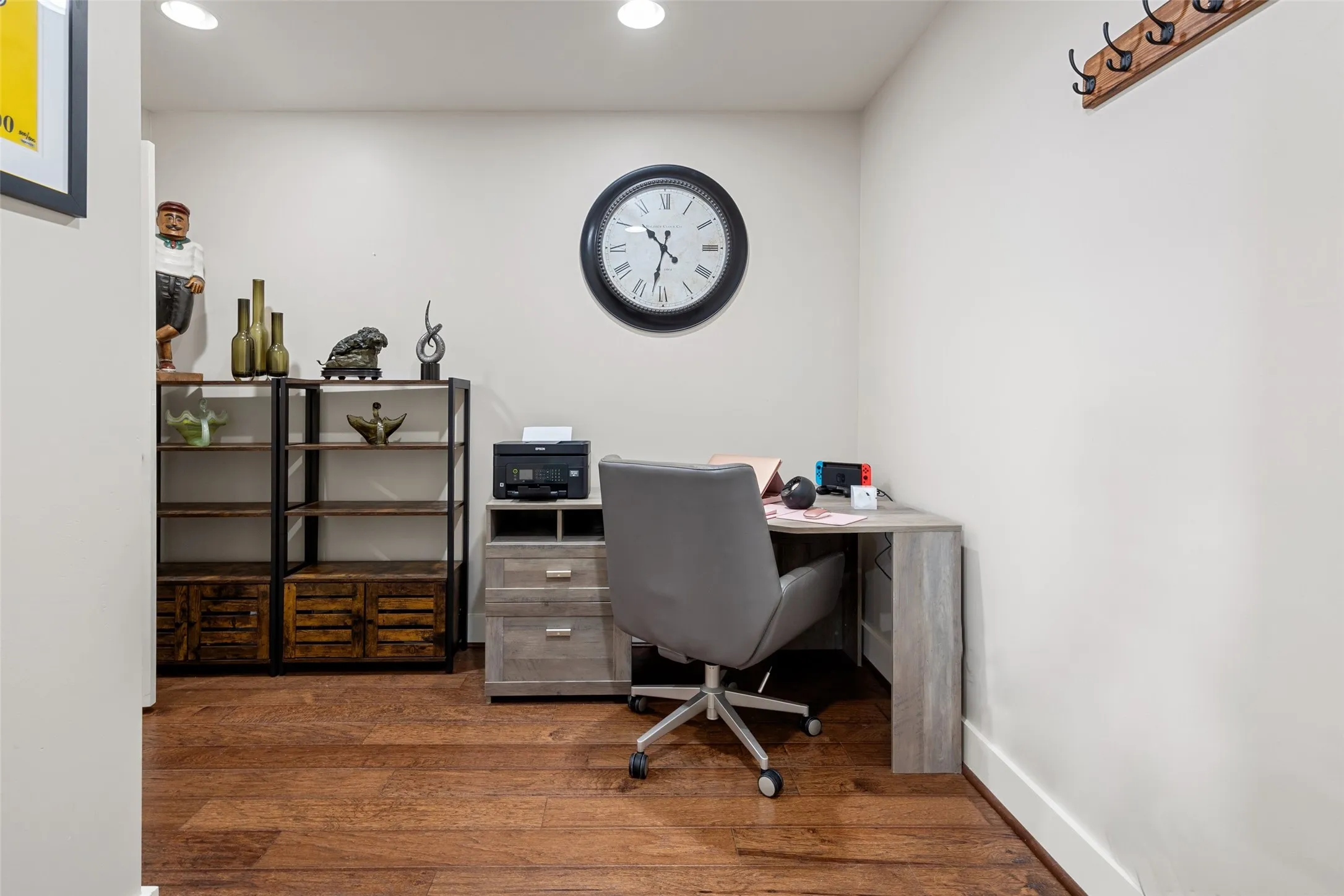 Office nook off of entry