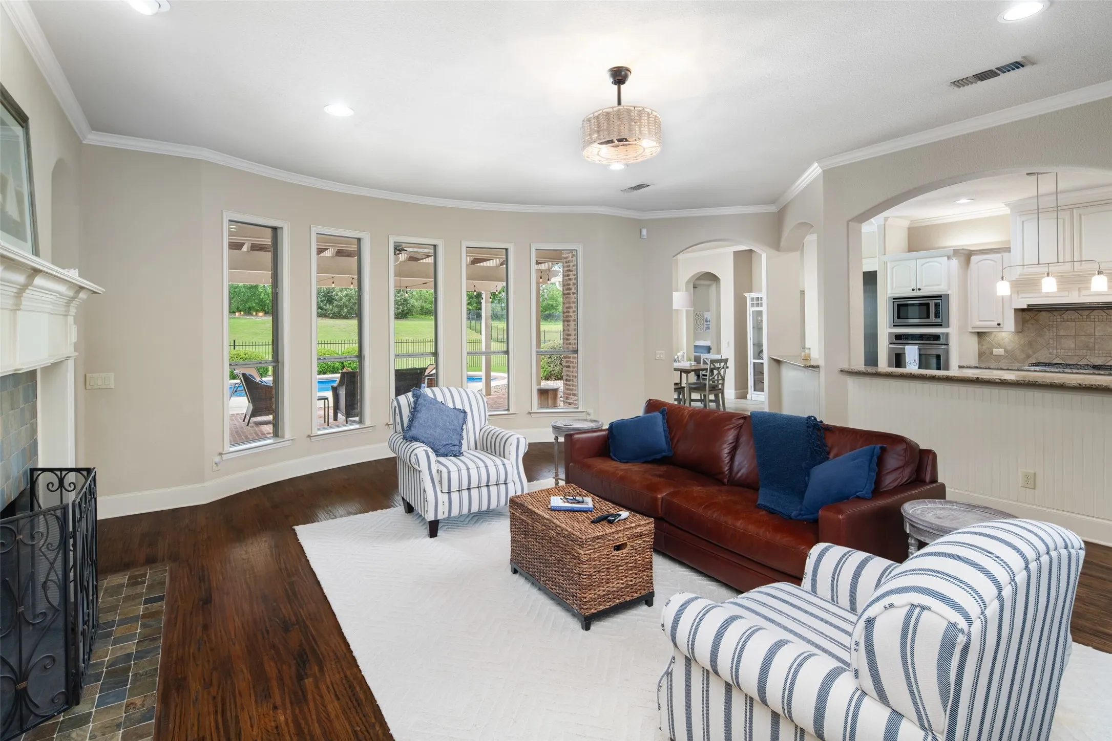 Open Concept to Living, Eat in Area, and Kitchen create perfect Entertaining Space!