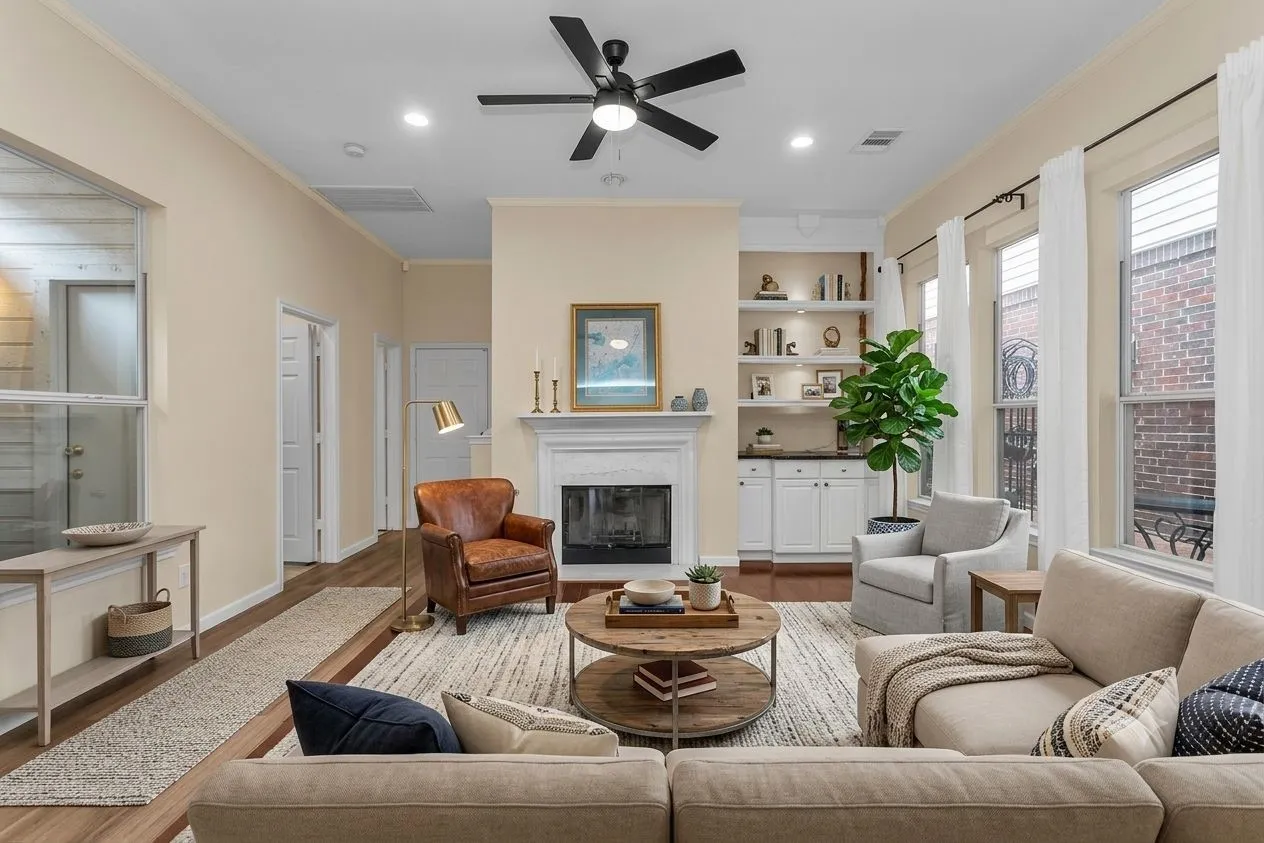 Virtually Staged Living Room