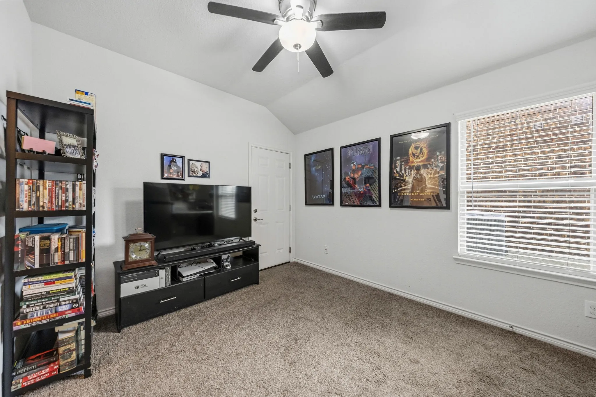 Bedroom 3 currently used as a tv room