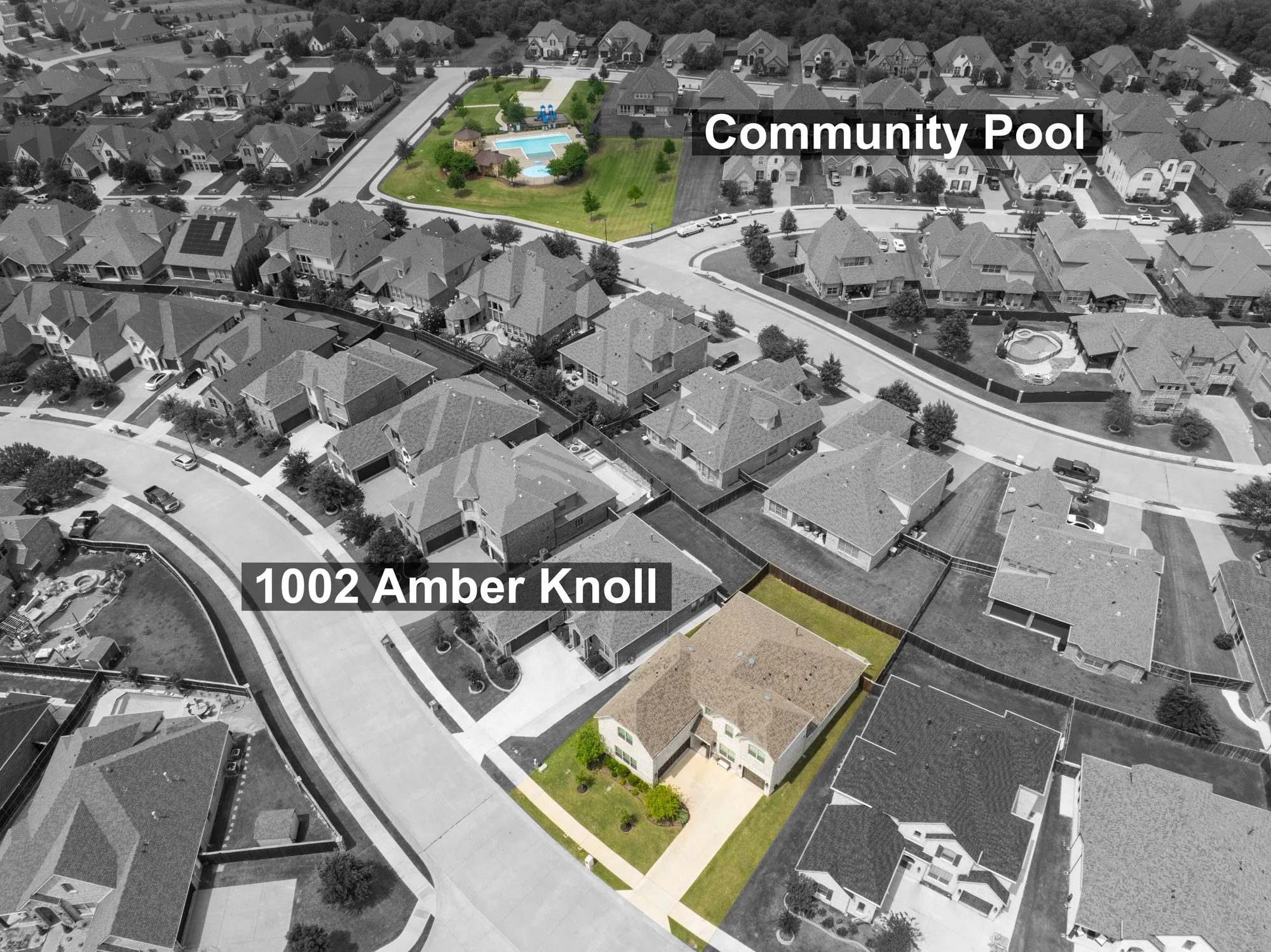 Distance to community pool.