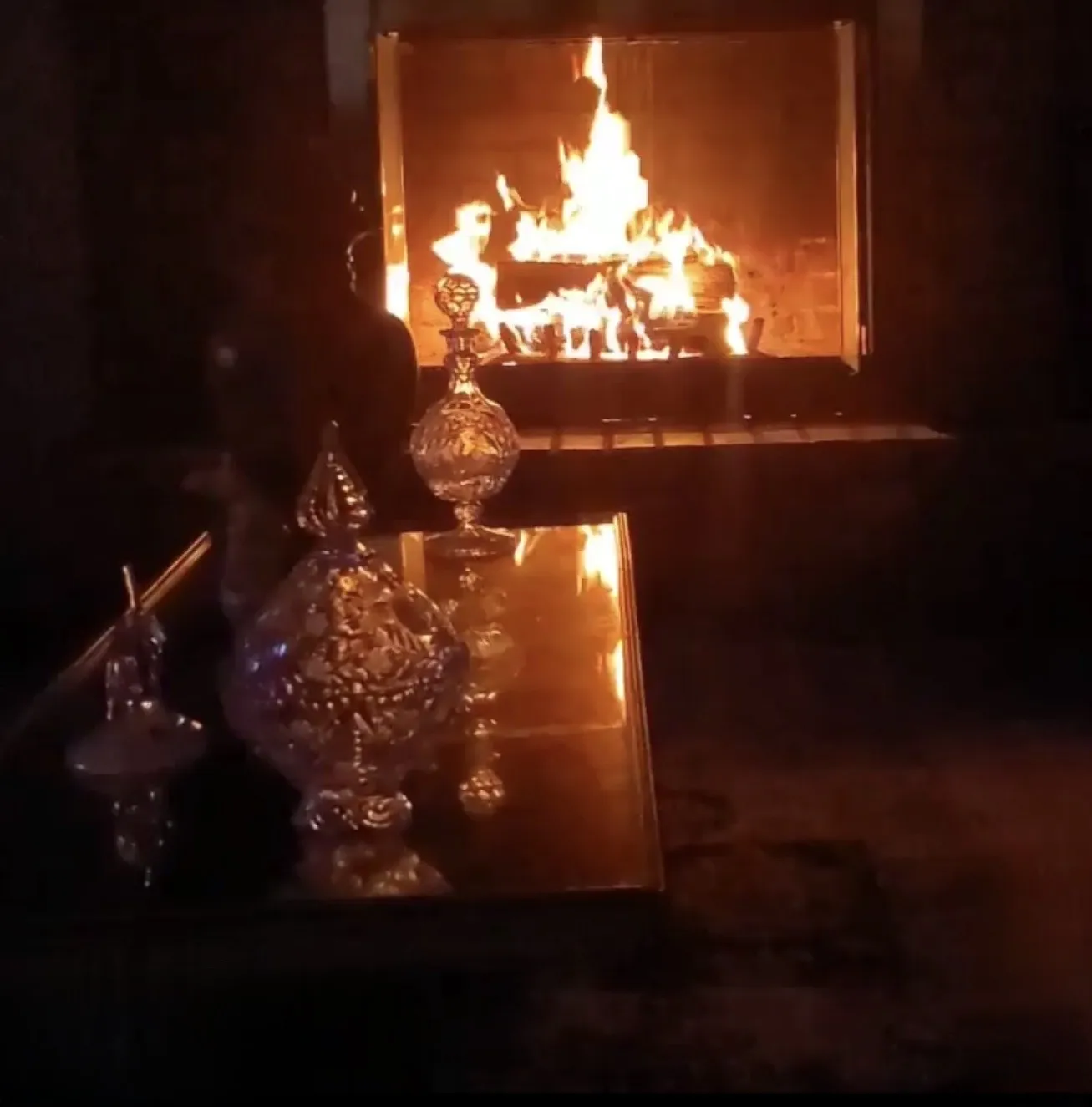 Two Fireplaces for a Cold DeSoto Evening