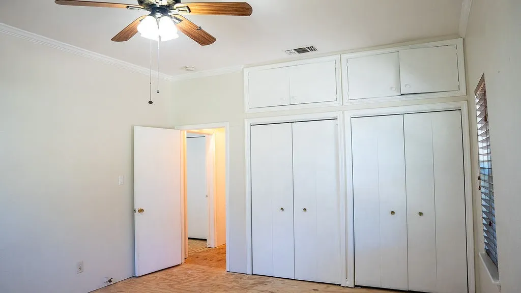This bedroom is in back of home,