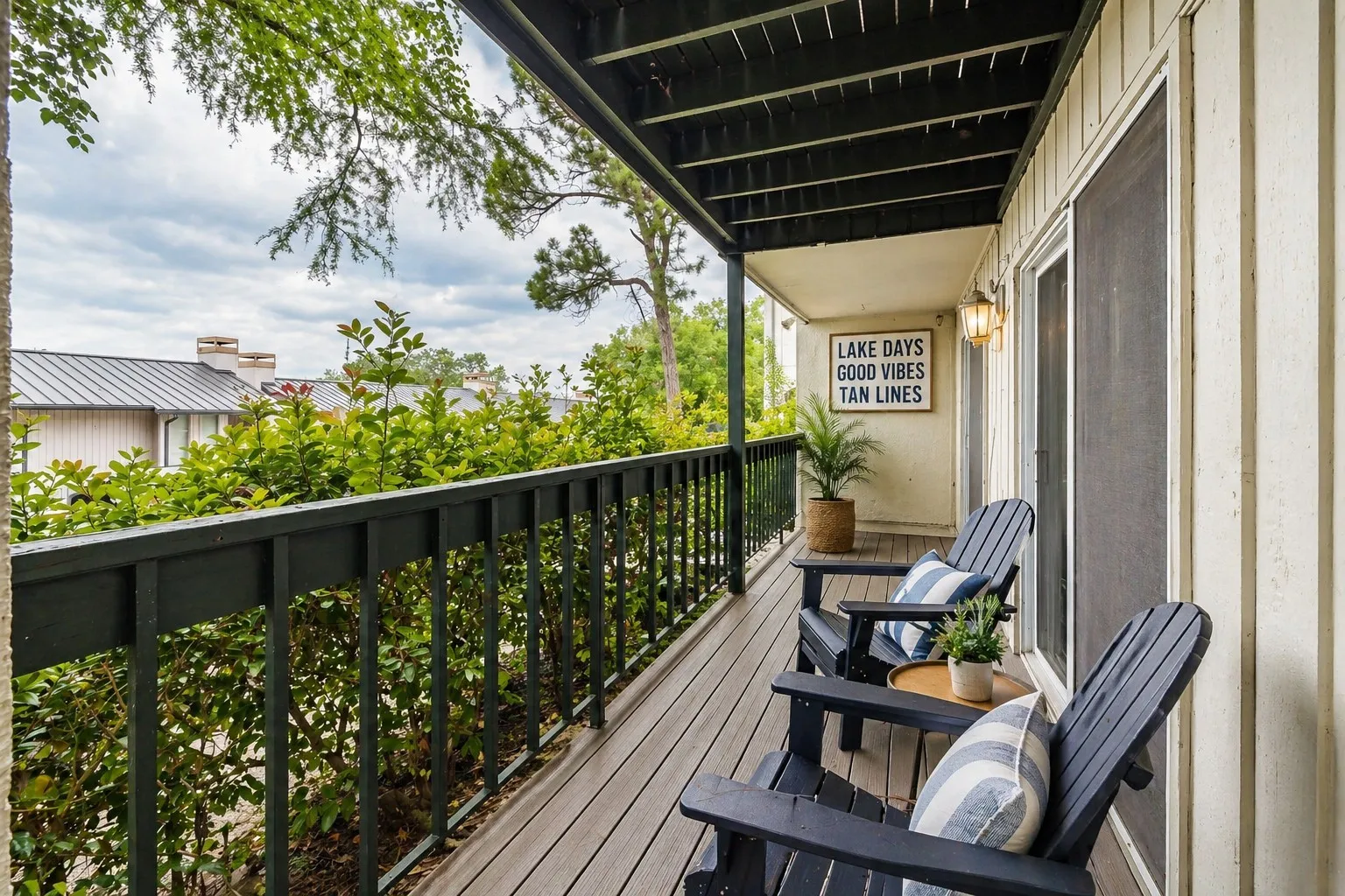 Balcony off of main living area