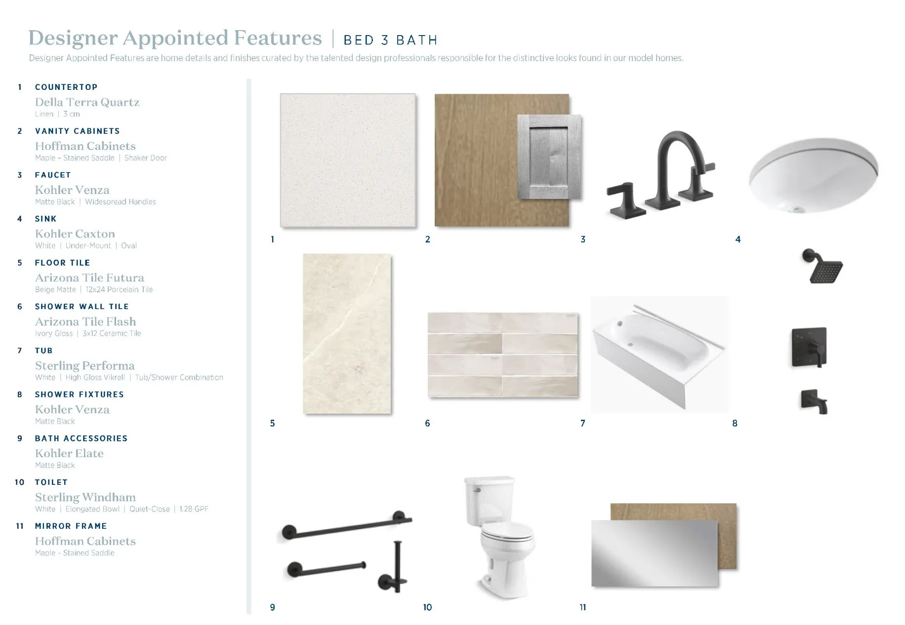 Catria Mediterranean-Bed 3 Bath Selections