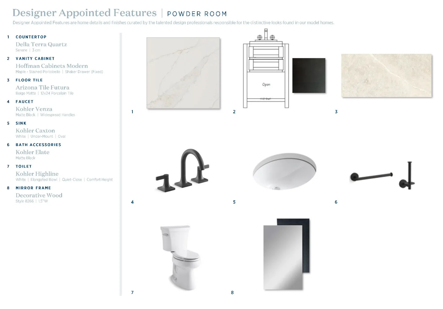 Catria Mediterranean-Powder Room Selections