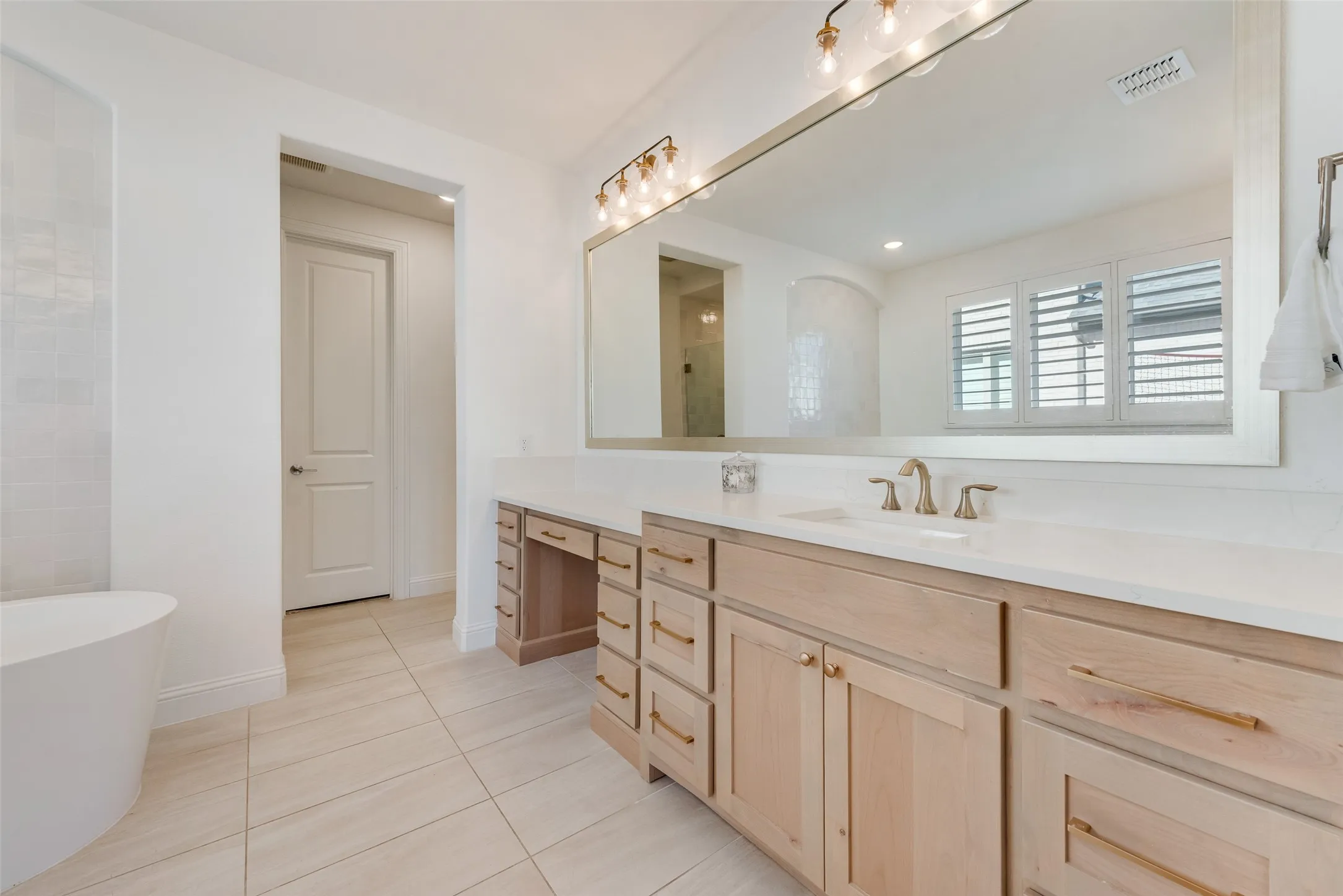 Primary Bathroom - Dual sinks and vanities!