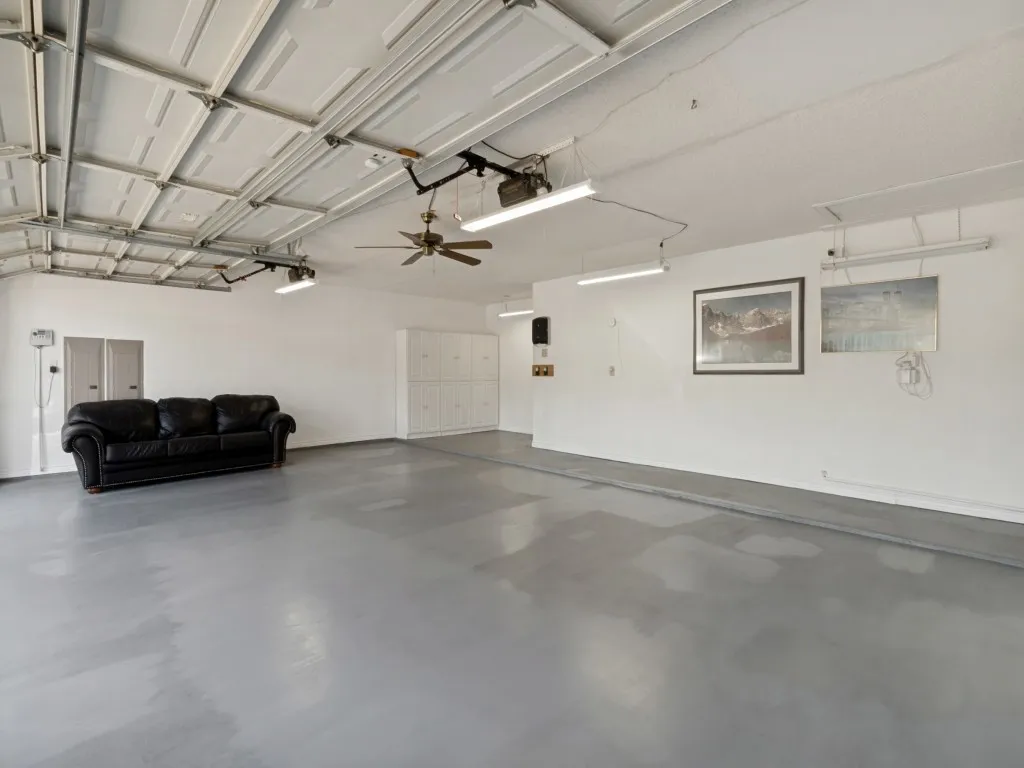 The three-car garage is approximately 30 x 21 !