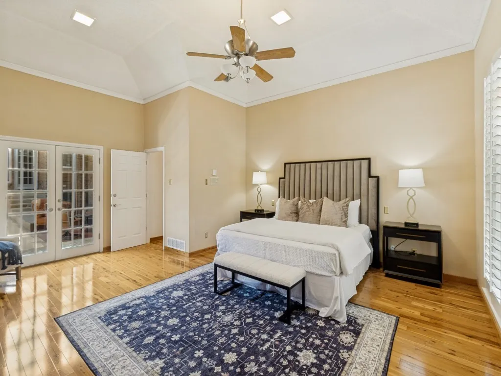 Generously sized at approximately 21' x 18', the primary suite provides convenient access to the backyard and pool!