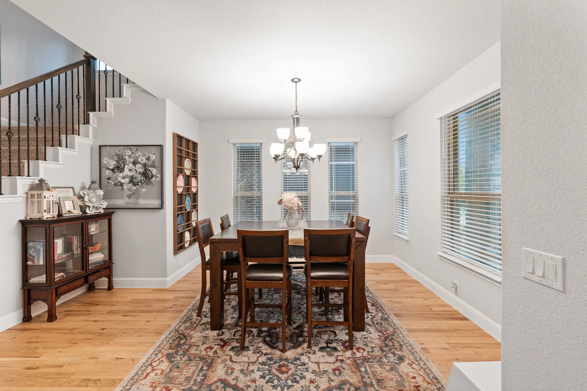 Use this front room as dining space or additional living space