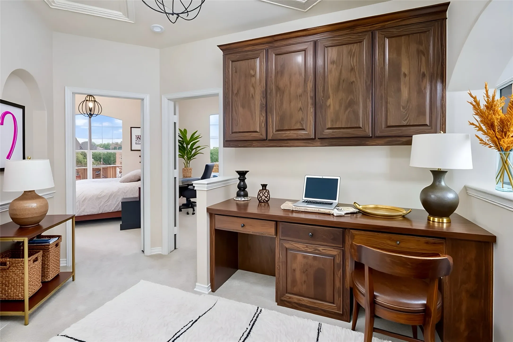Upstairs Desk Area - Virtually Staged