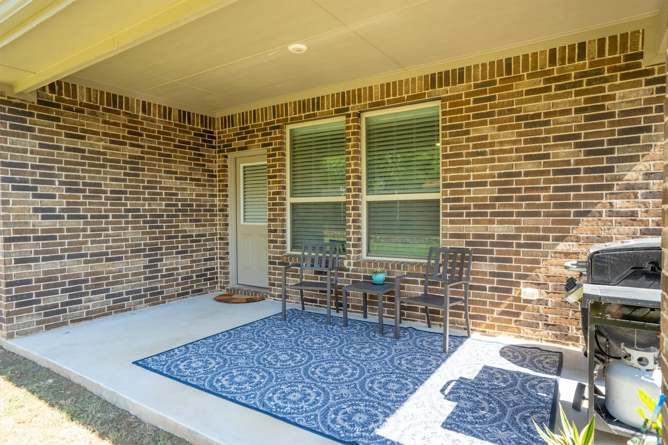 Large covered patio