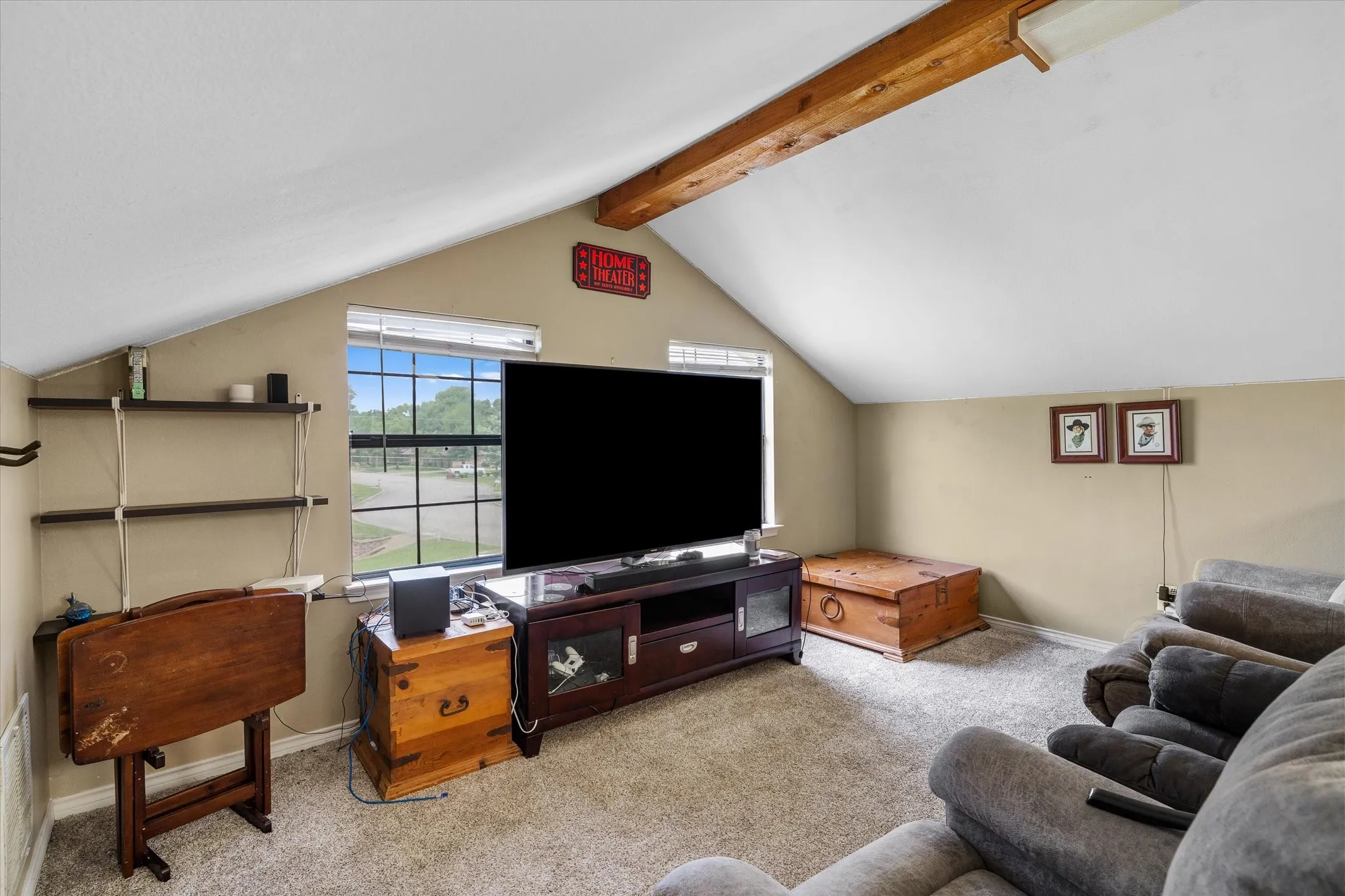 Office, bedroom, family room.