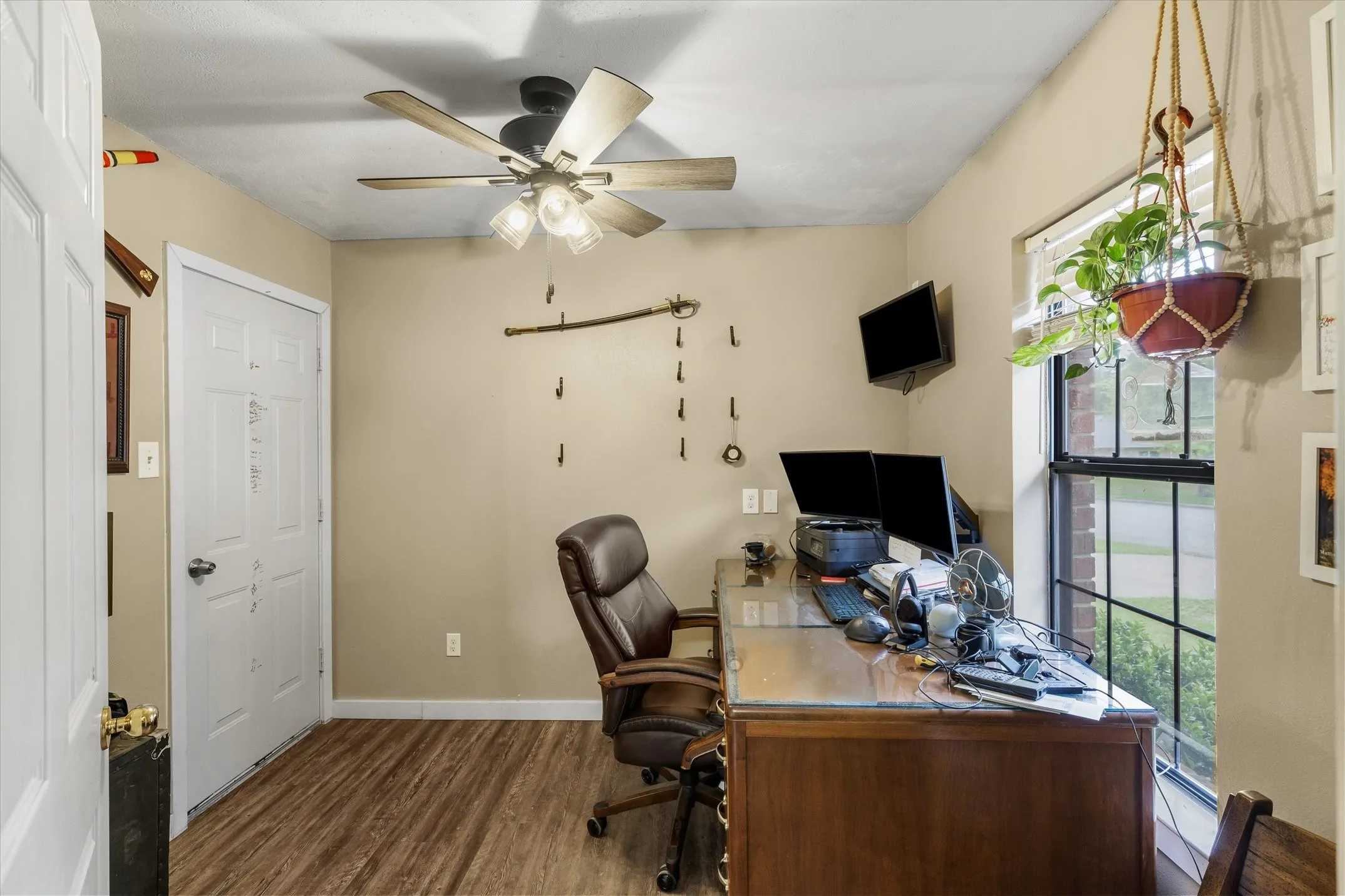 Currently being used as an office.  Could be used as mudroom or extra pantry space.