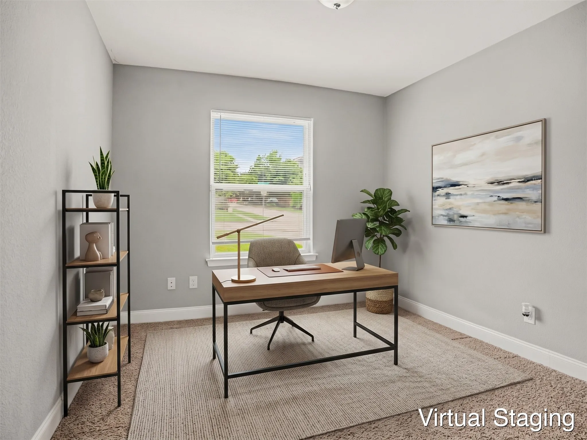 Virtually staged