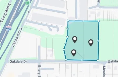 Roadmap view of all three parcels