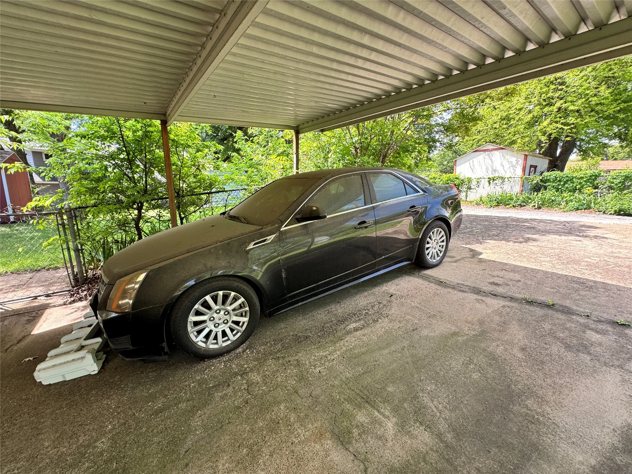 2 bay carport covered driveway.