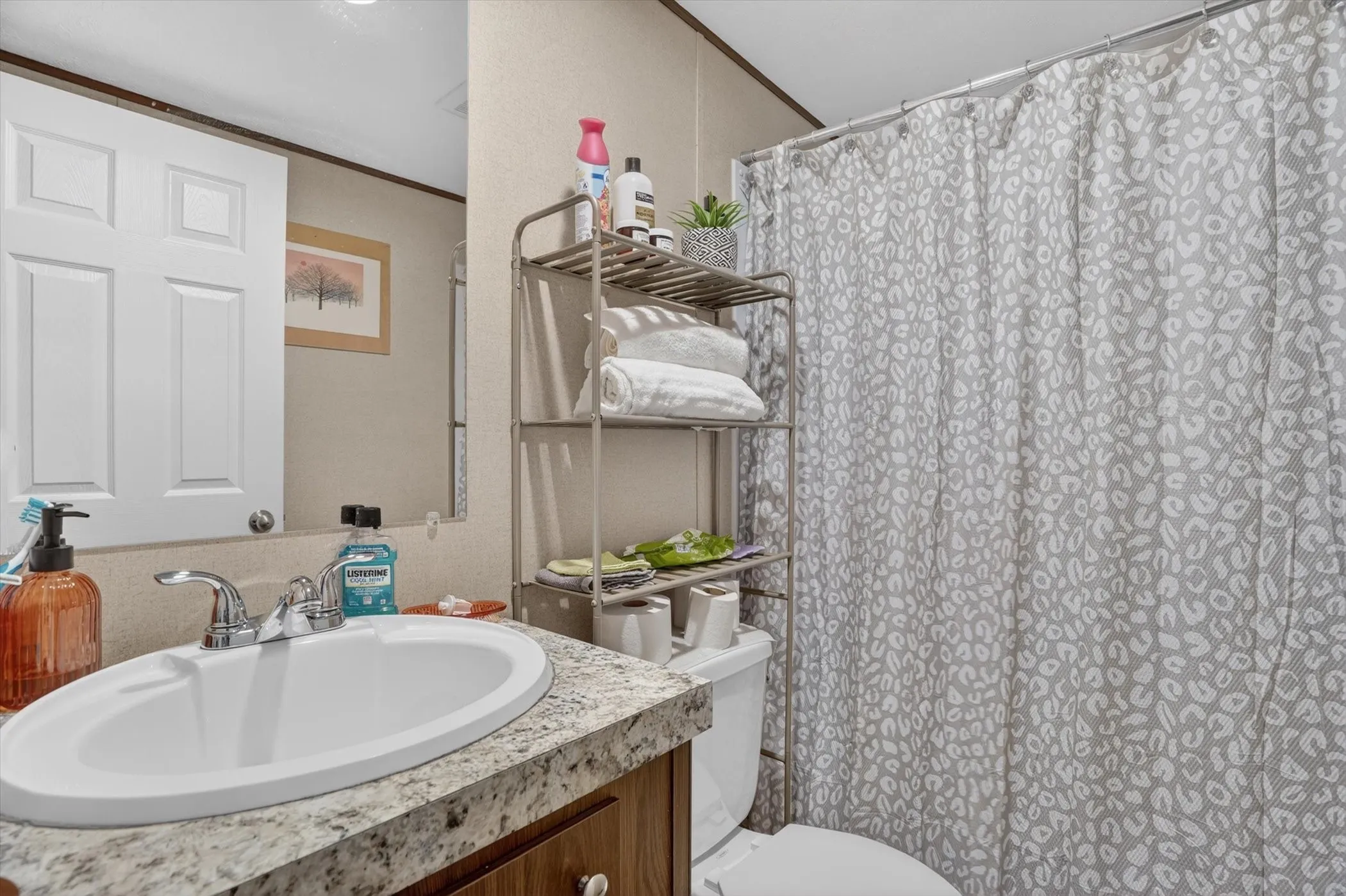comfortable space in second bathroom