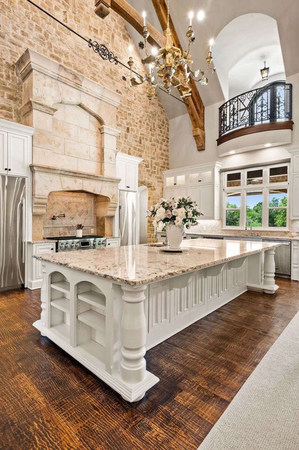 No details spared in this gourmet kitchen with built-in appliances and an abundance of natural light.
