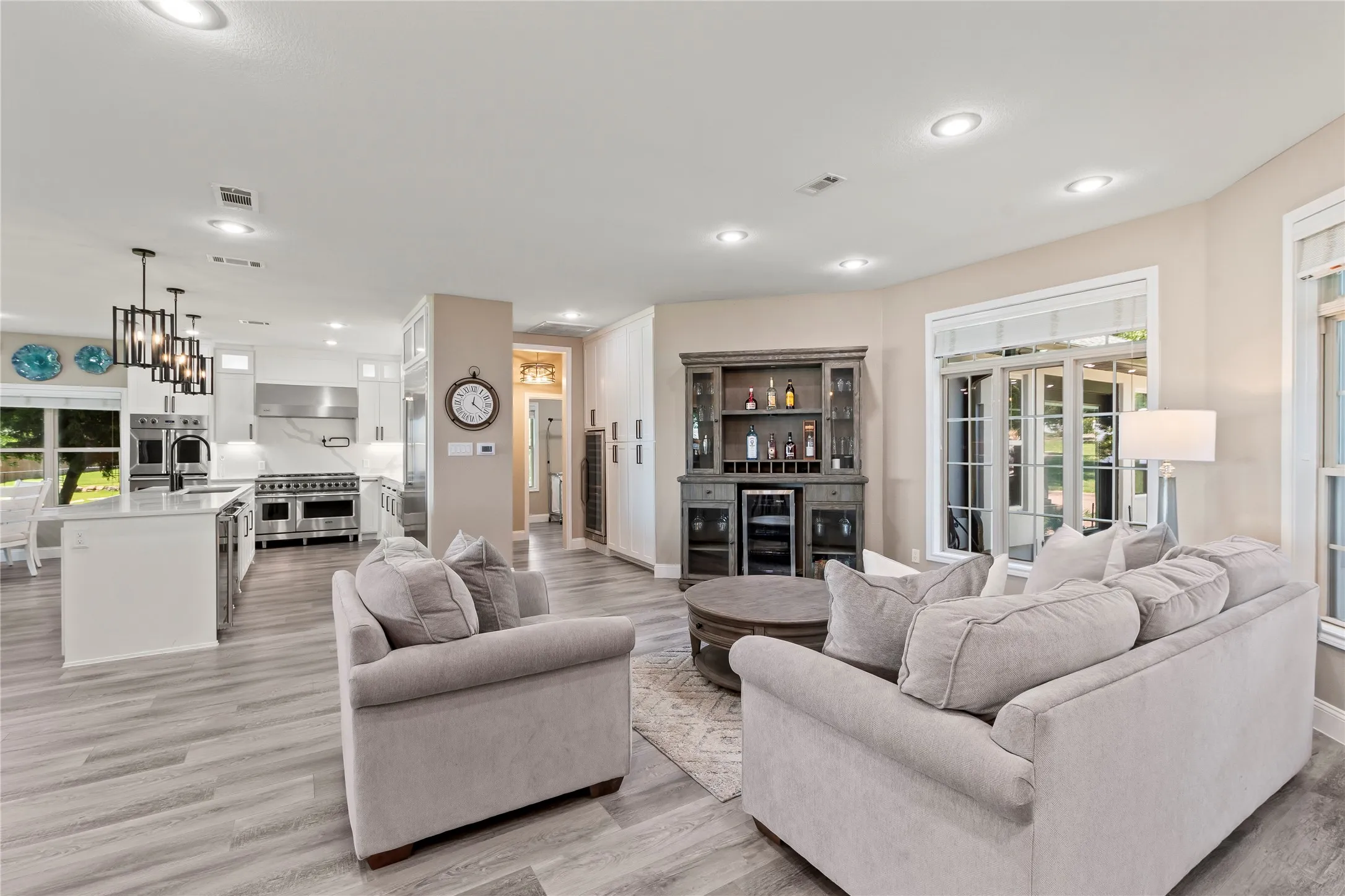 Second Living Space just off the kitchen great for guest over flow or even a game table!