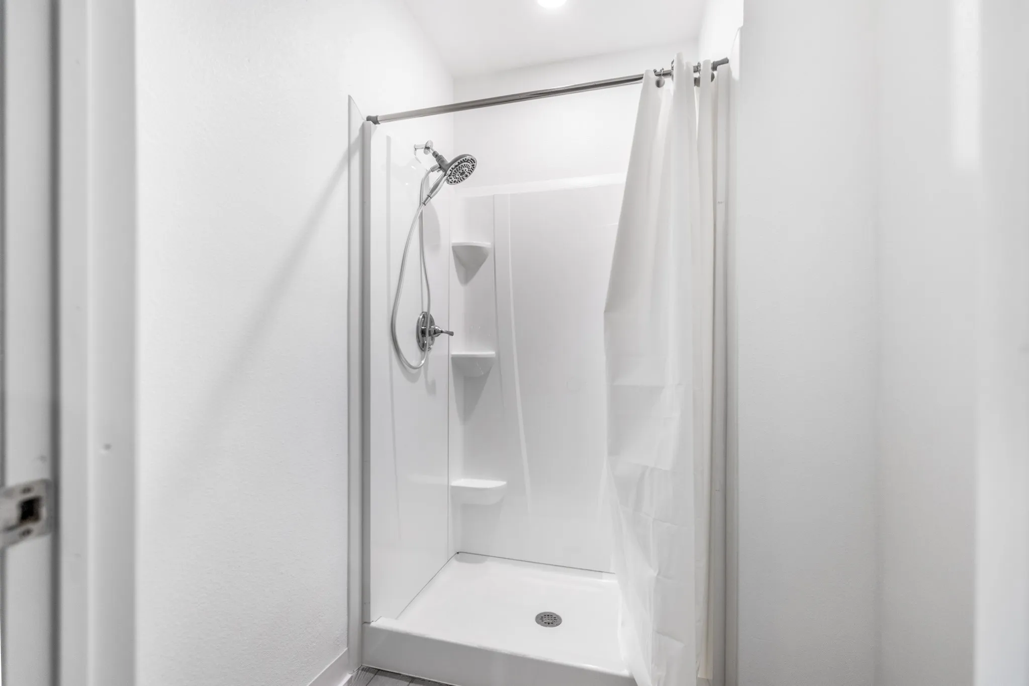 Downstairs shower in garage