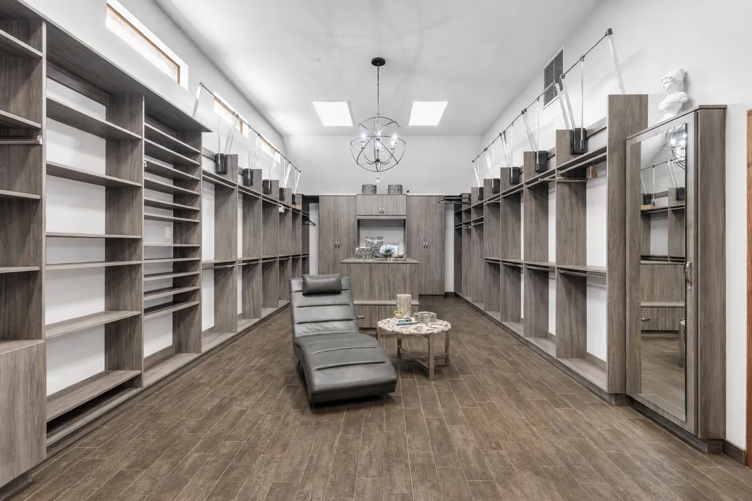 Over 500 sf of closet space.