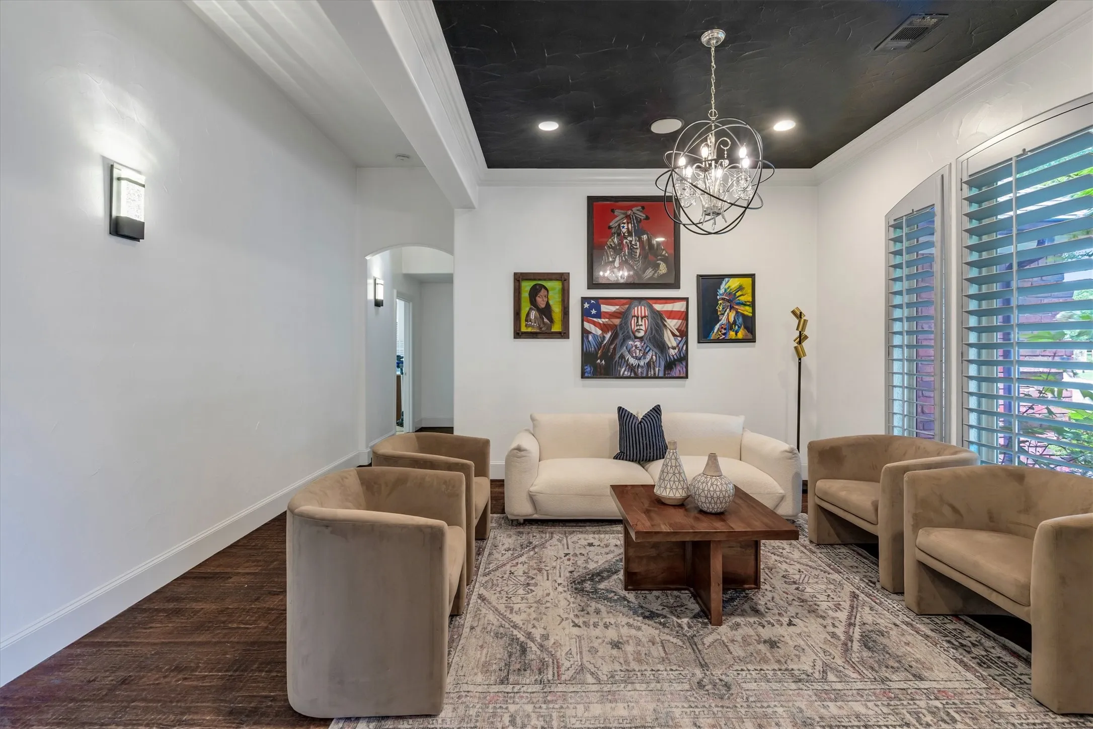 The formal living room could also be used as the formal dining room.