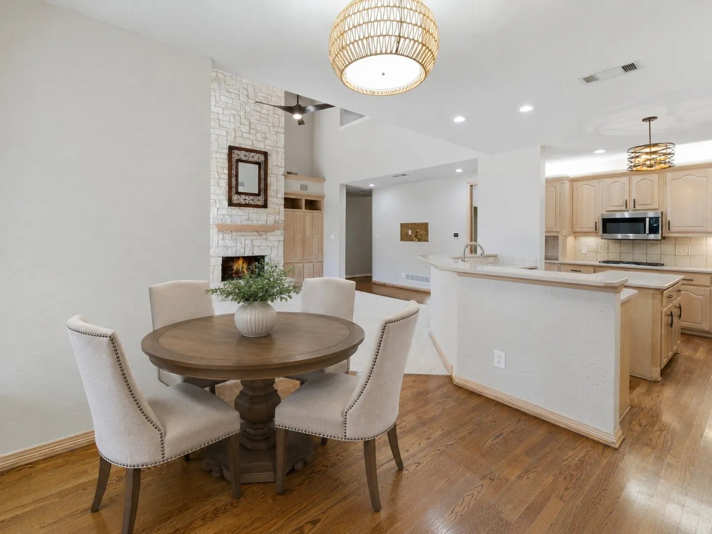 Virtually Staged Breakfast Area
