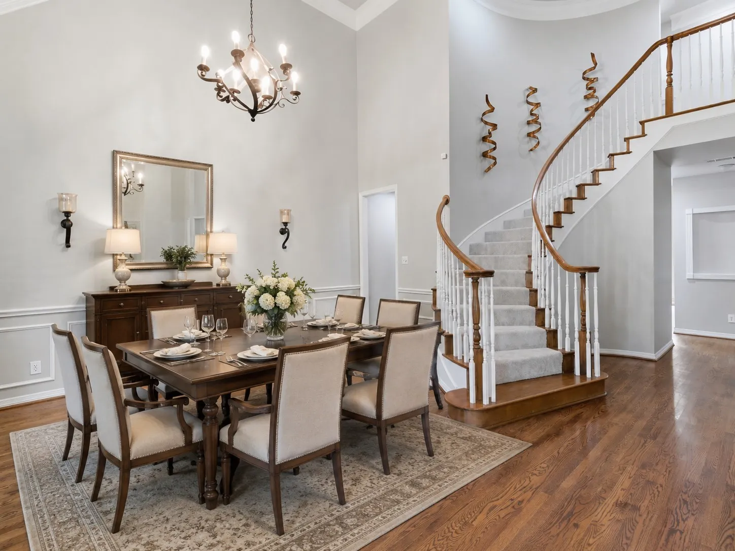 Virtually Staged Formal Dining Room