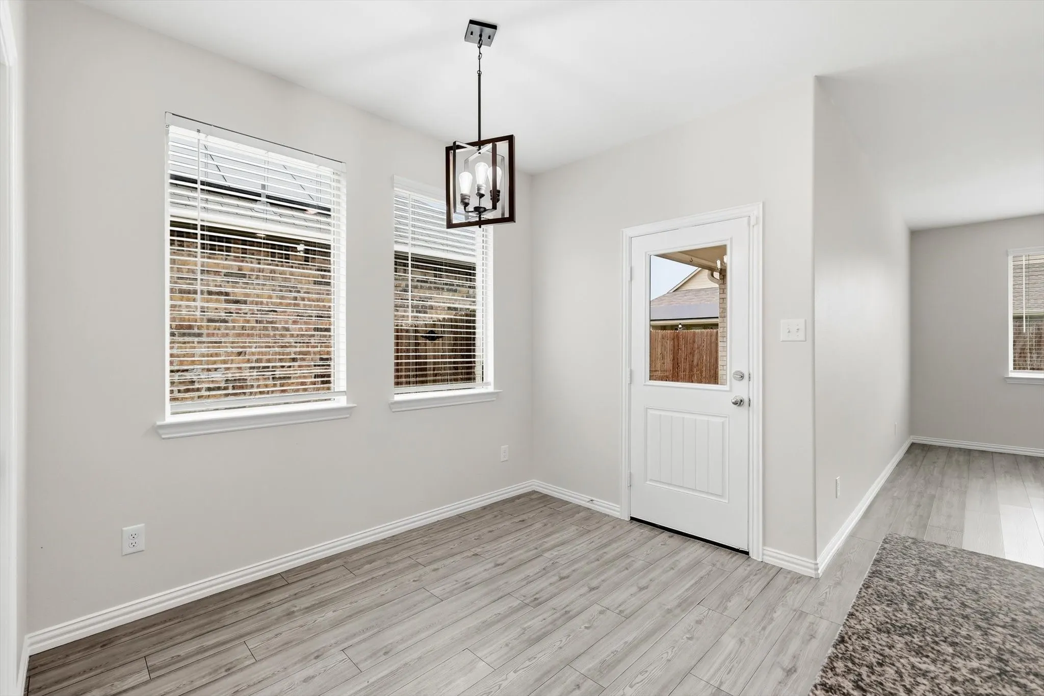Enjoy morning coffee in your cozy breakfast nook.