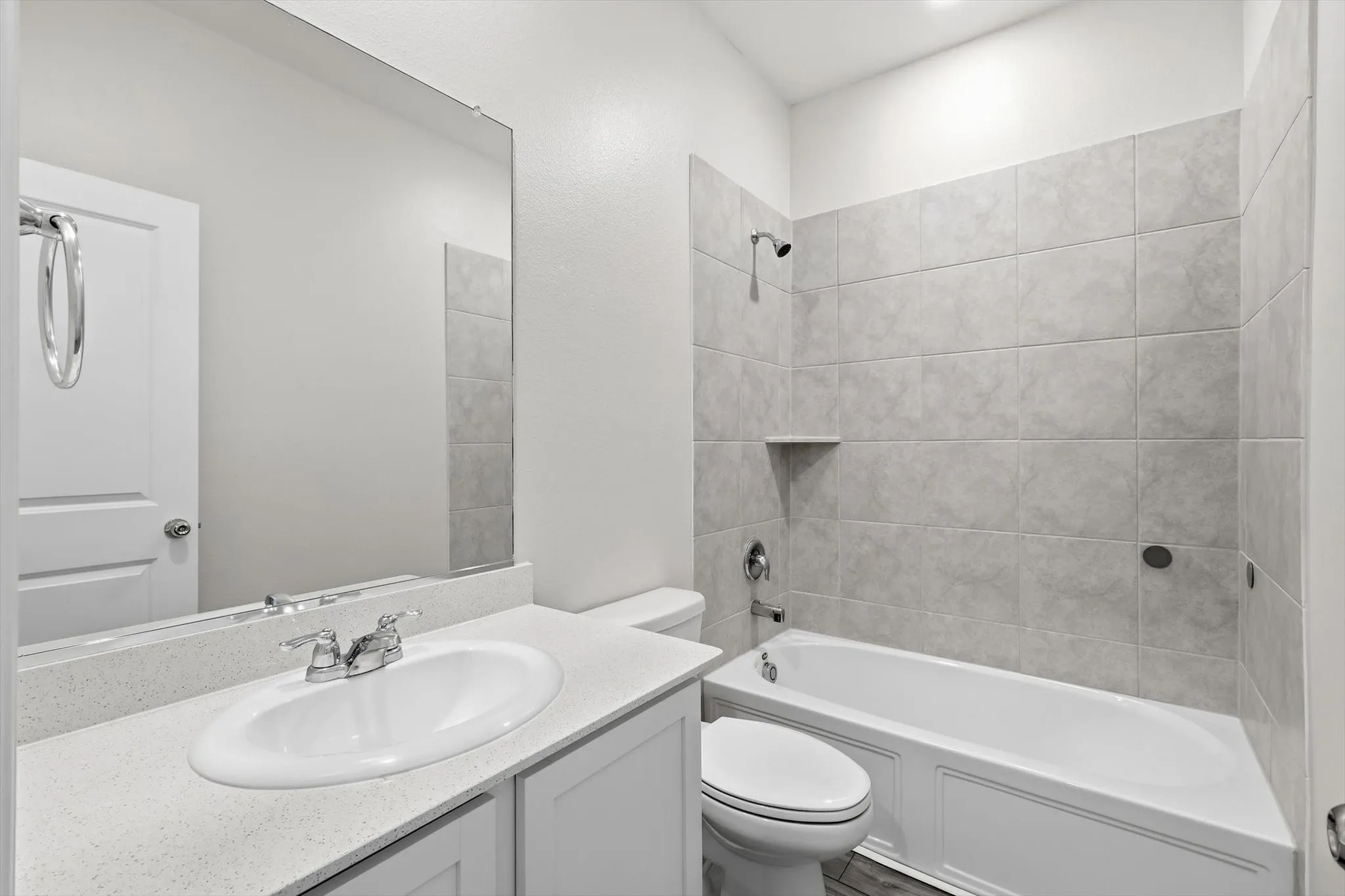 Hall bath convenient located by secondary bedrooms