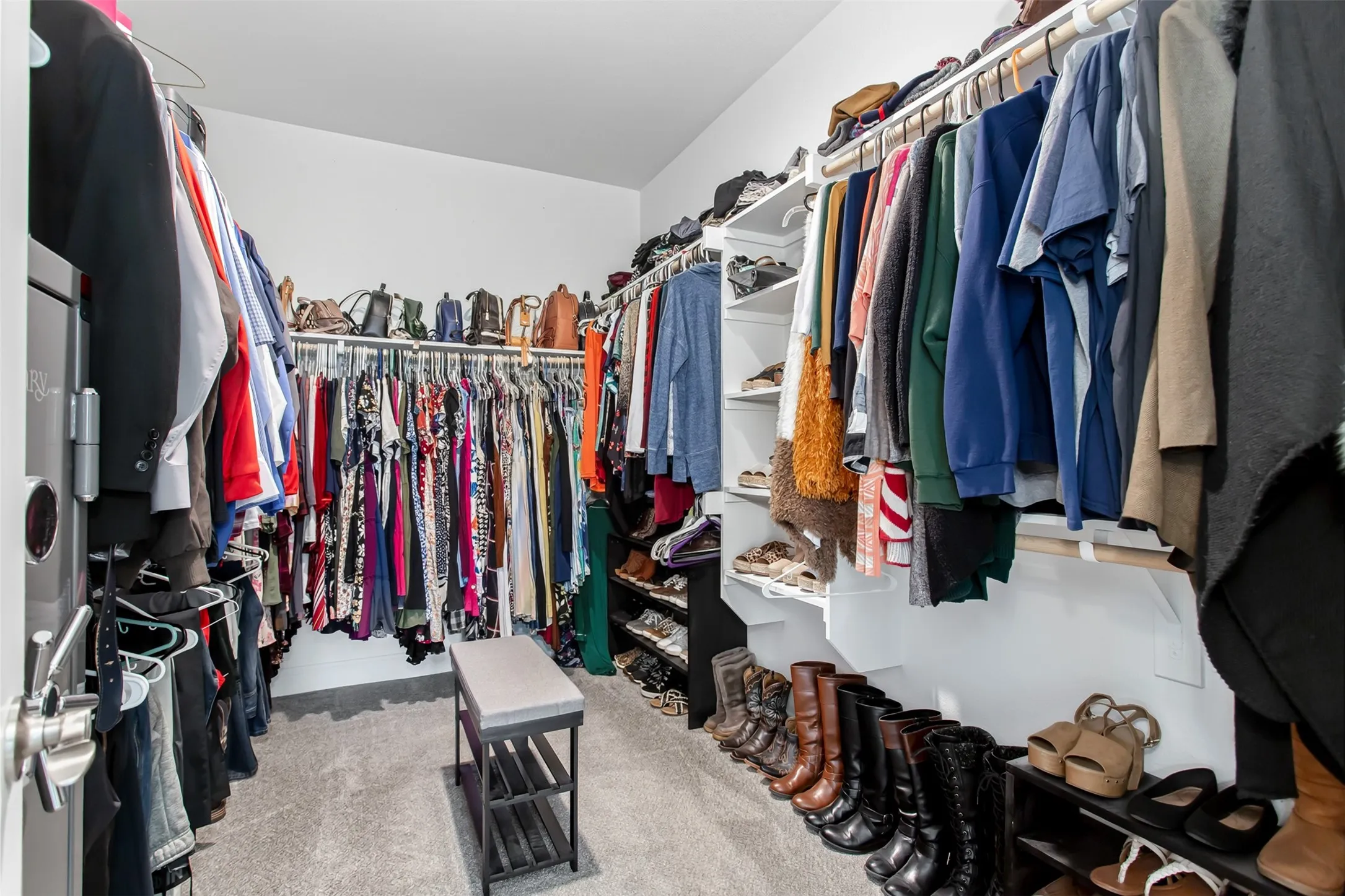 Stunning primary ensuite designed for comfort and convenience with large walk-in closet.