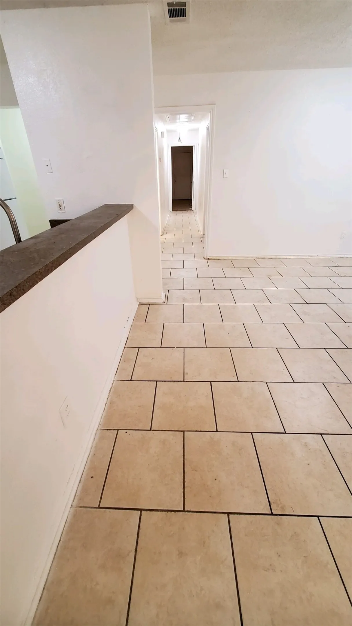 hallway that leads to bedrooms and bathrooms