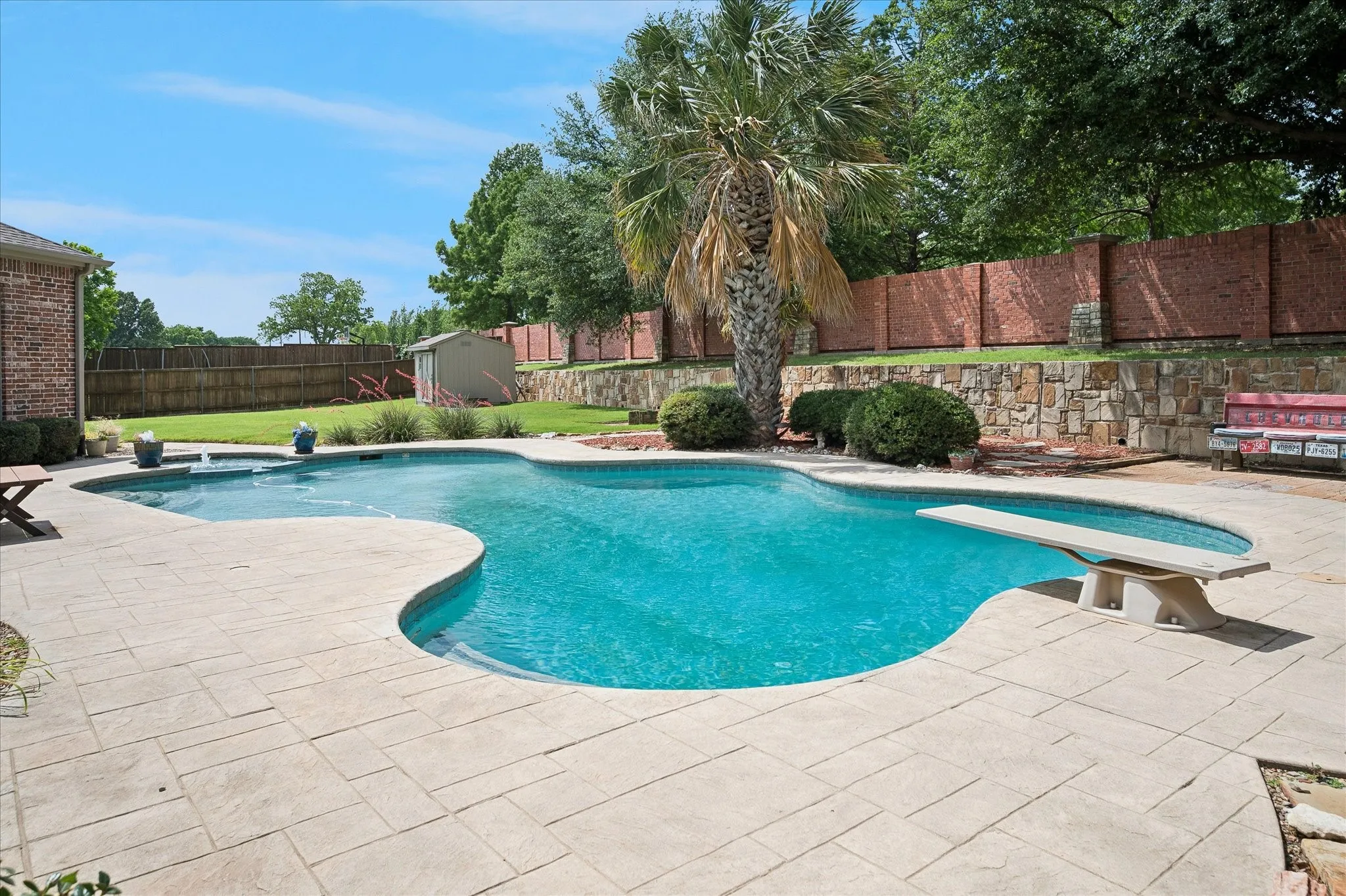 Pool Area facing Backyard
