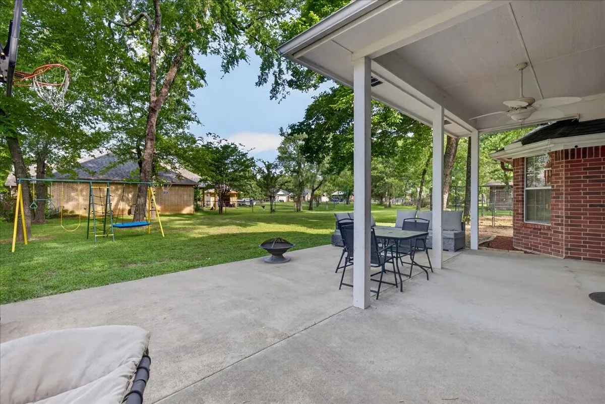 Large backyard