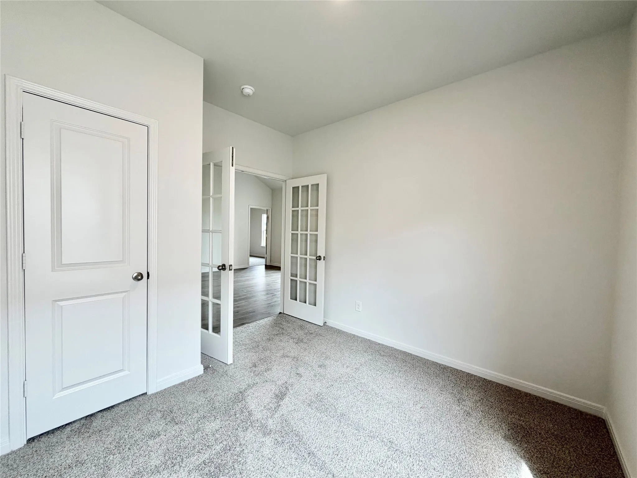 Office with french double doors