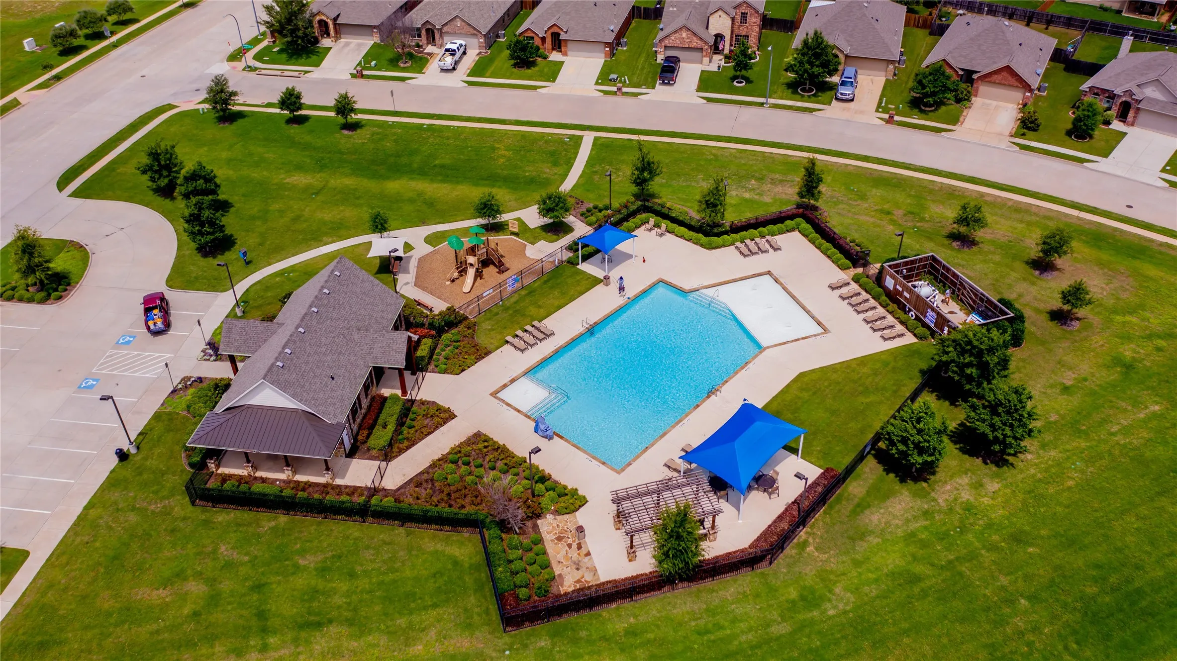 Rancho Canyon Pool and Clubhouse, one of the many pool/park facilities in Sendera Ranch