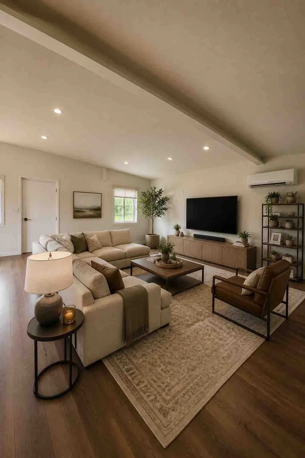 Virtually Staged Building Living Room