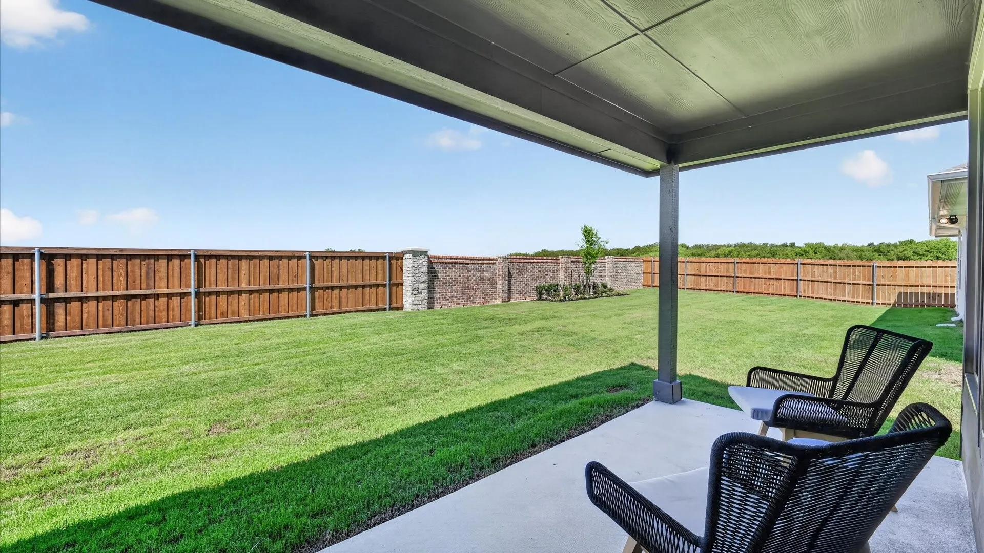Patio - All Home and community information, including pricing, included features, terms, availability and amenities, are subject to change at any time without notice or obligation. All Drawings, pictures, photographs, video, square footages, floor plans, elevations, features, colors and sizes are approximate for illustration purposes only and will vary from the homes as built.