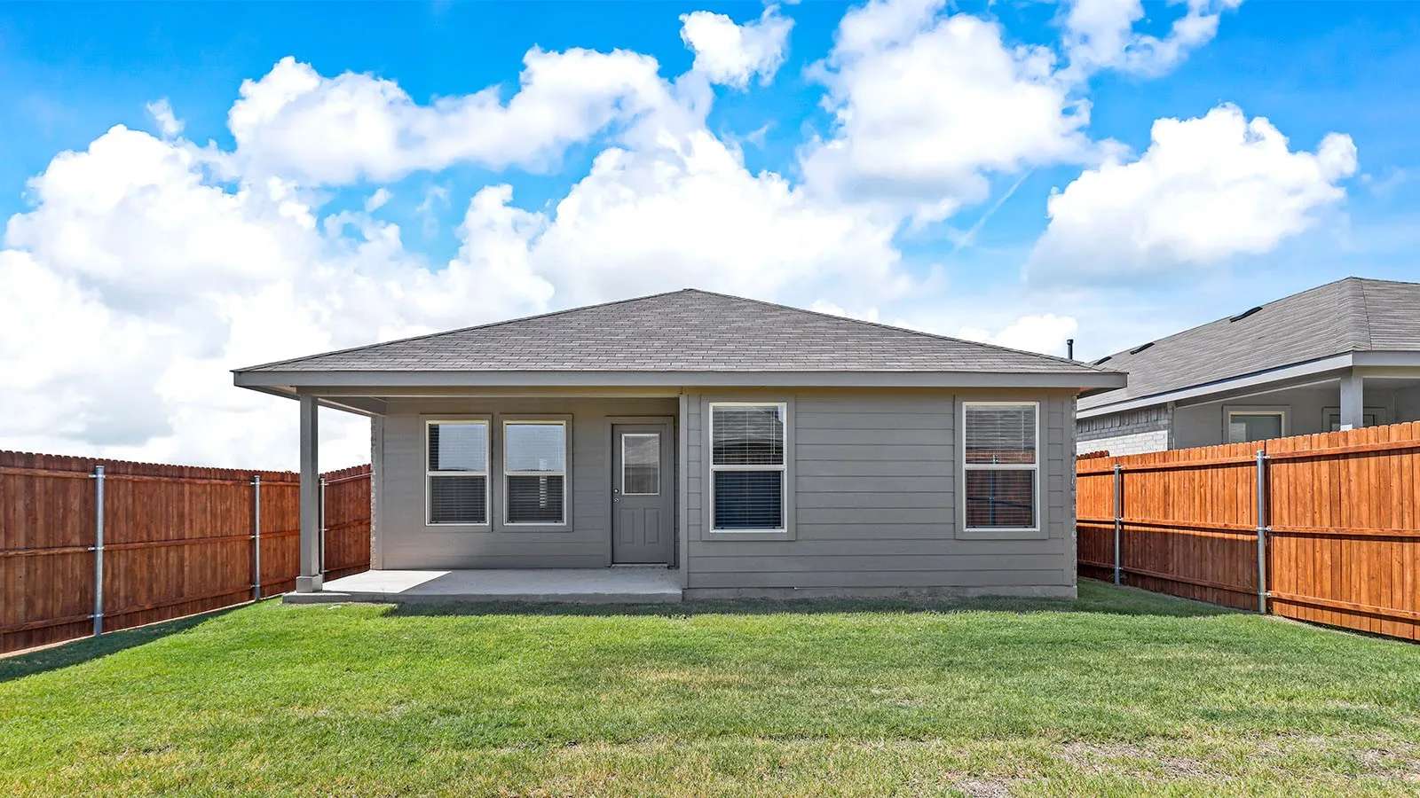 Rear Elevation - All Home and community information, including pricing, included features, terms, availability and amenities, are subject to change at any time without notice or obligation. All Drawings, pictures, photographs, video, square footages, floor plans, elevations, features, colors and sizes are approximate for illustration purposes only and will vary from the homes as built.