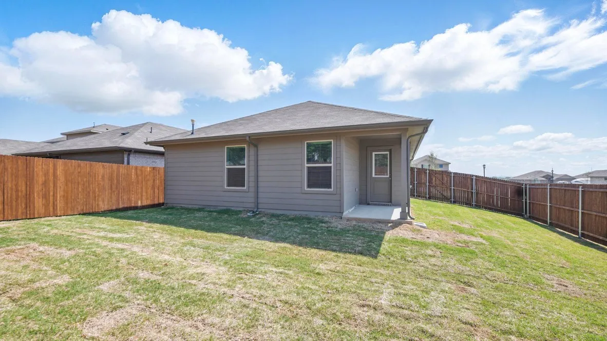 Backyard - All Home and community information, including pricing, included features, terms, availability and amenities, are subject to change at any time without notice or obligation. All Drawings, pictures, photographs, video, square footages, floor plans, elevations, features, colors and sizes are approximate for illustration purposes only and will vary from the homes as built.