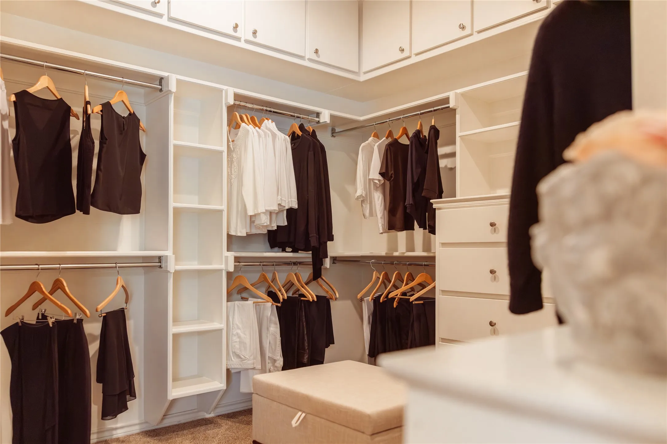 His and Hers Walk-In Closets.