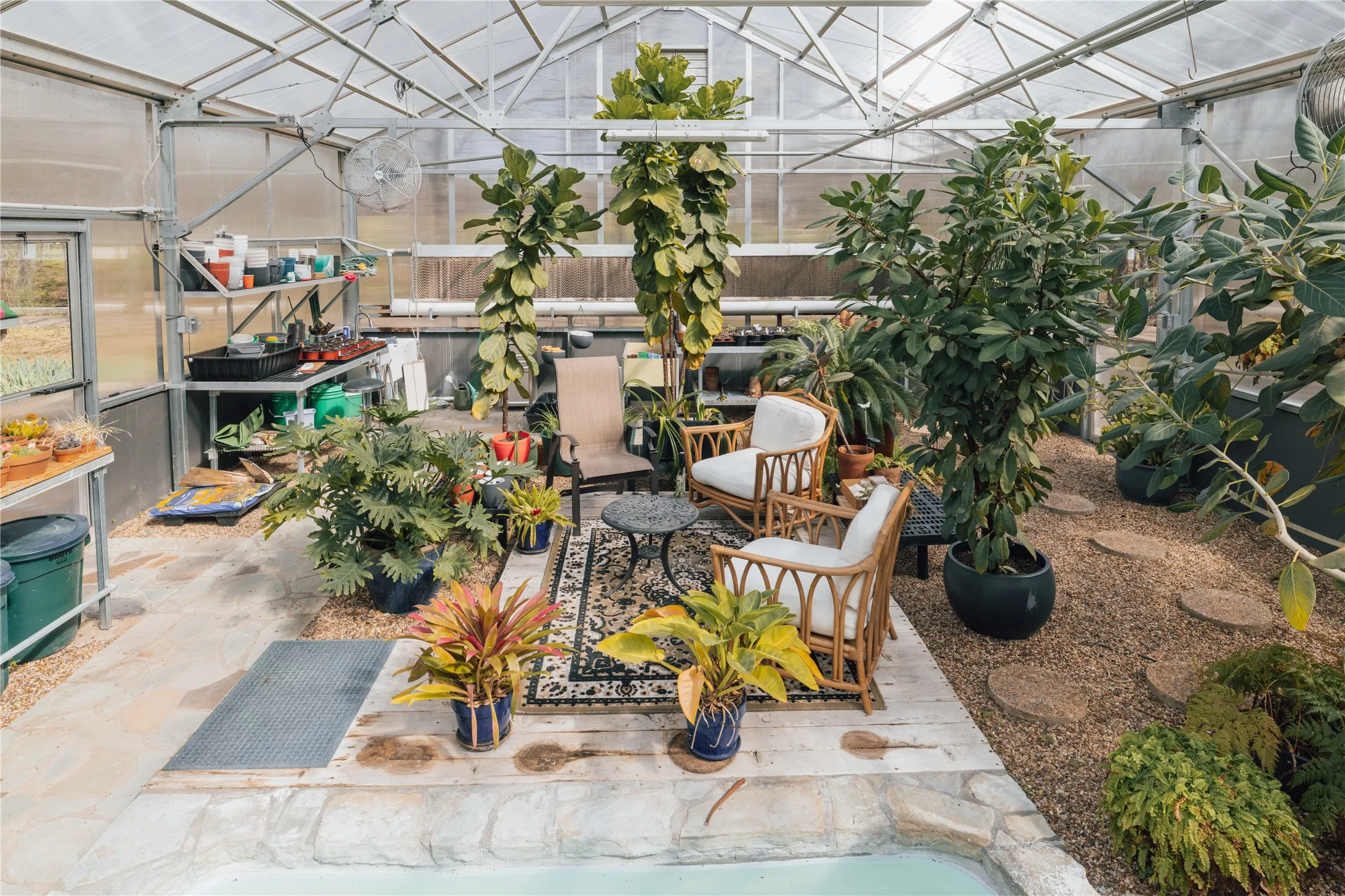 Climate Controlled Greenhouse for Year Round Enjoyment
