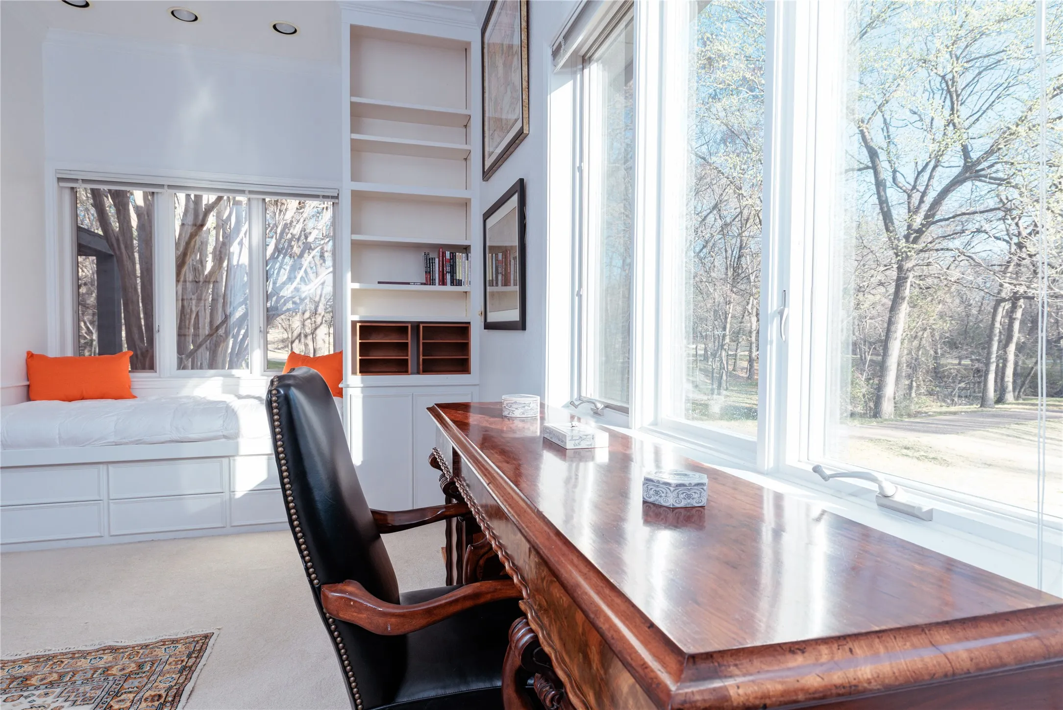 Workshop includes a light-filled Den.