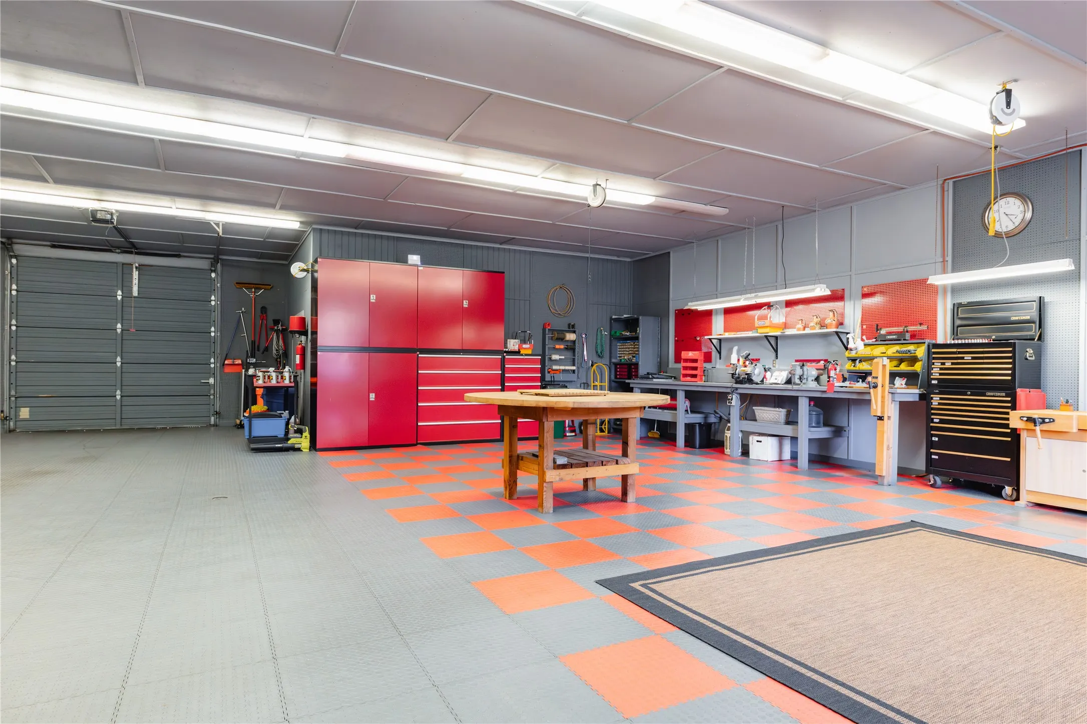 Drive thru workshop also serves as an additional 6 car garage/showroom.