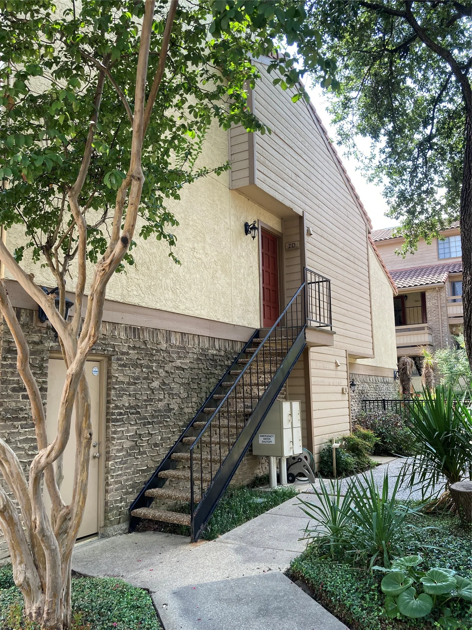 This is the stairwell entry to the unit.