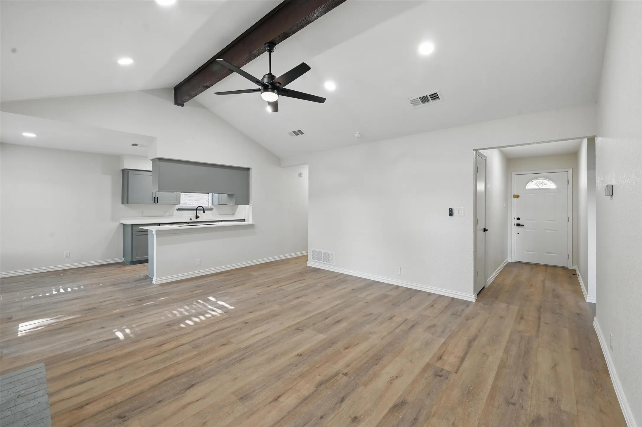 Open floor plan with lots of light