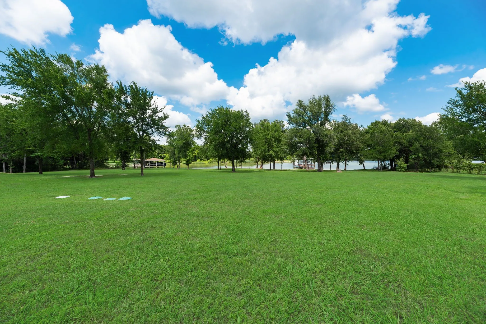 Open acreage with mature trees and room for horses, recreation, or gardening.